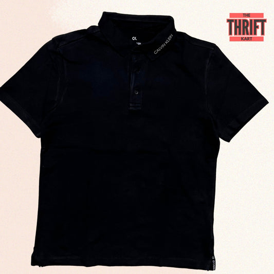Calvin Klein Performance Black Polo | Made in USA