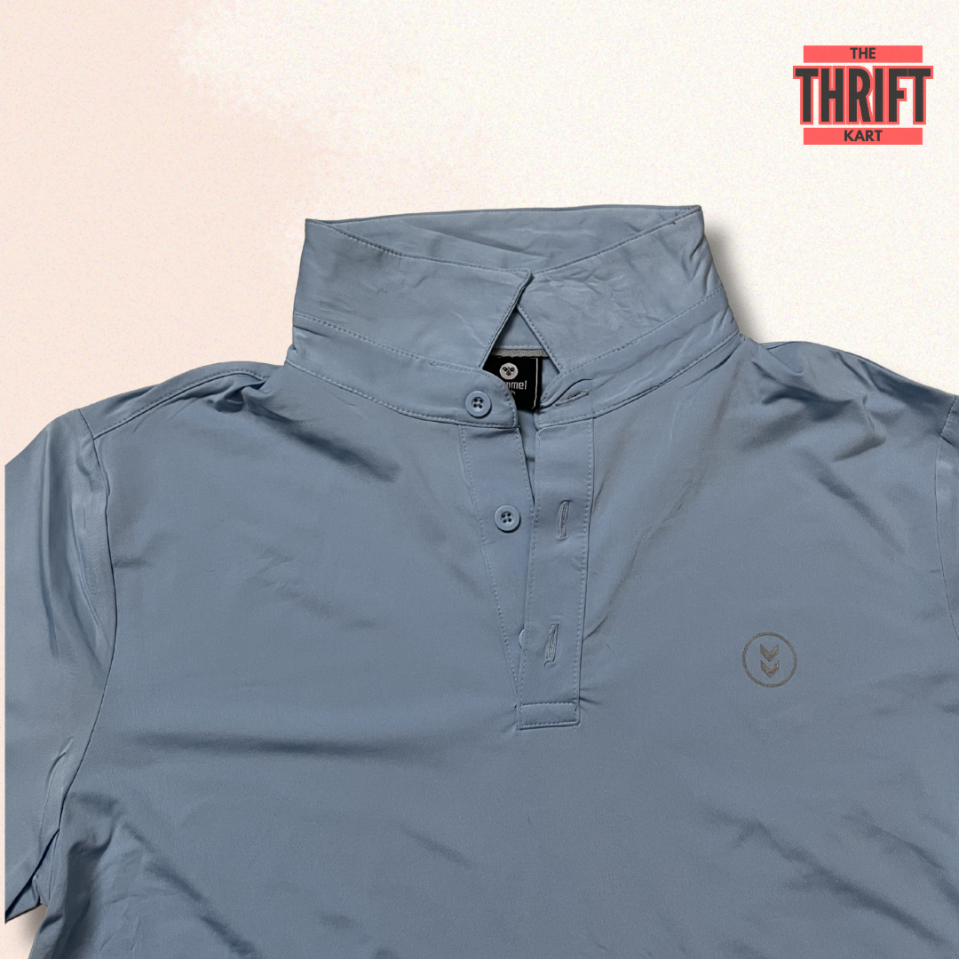 Hummel Solid Matt Grey Polo | Made in Germany