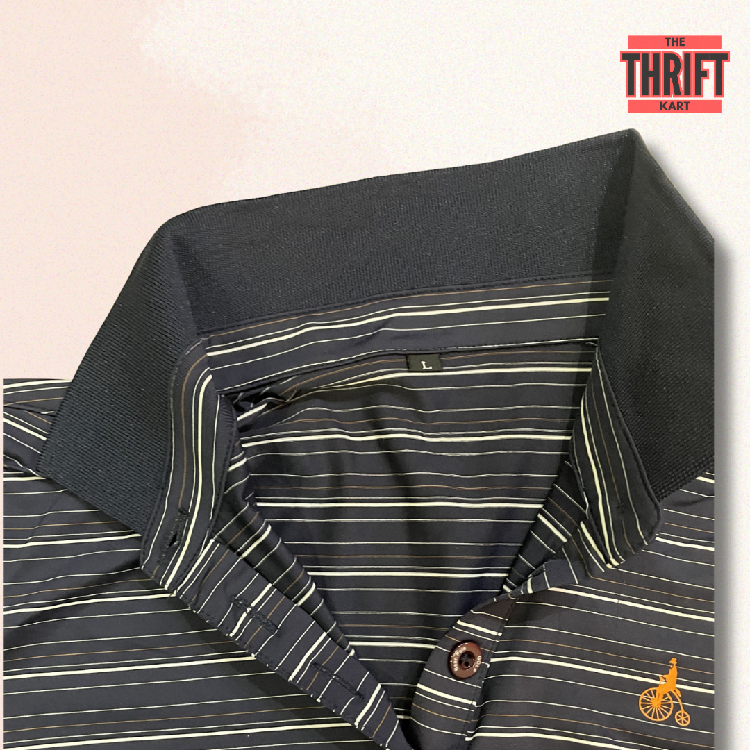 Penny-Farthing Gentleman Stripped Polo | Made in India