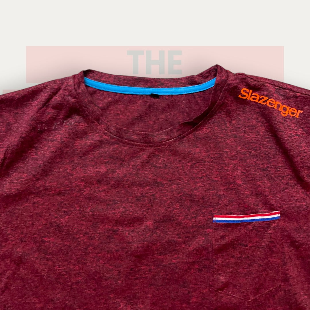 Slazenger Rugged Maroon Tee | Made in Russia