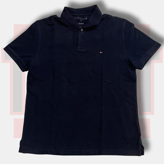 Tommy Hilfiger Charcoal Black Polo | Made in US