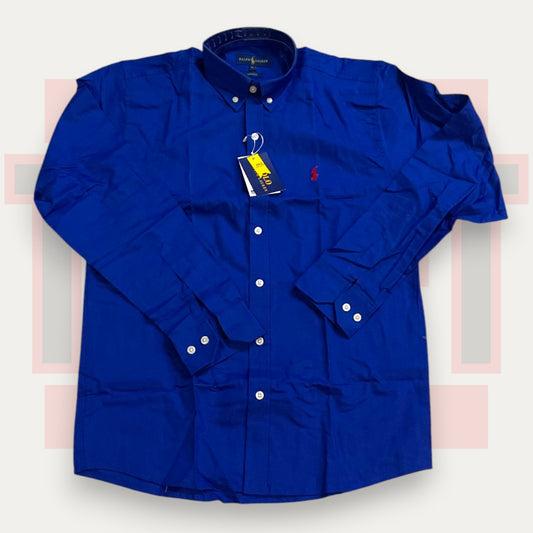 Polo Ralph Lauren Solid Blue Shirt | Made in Japan