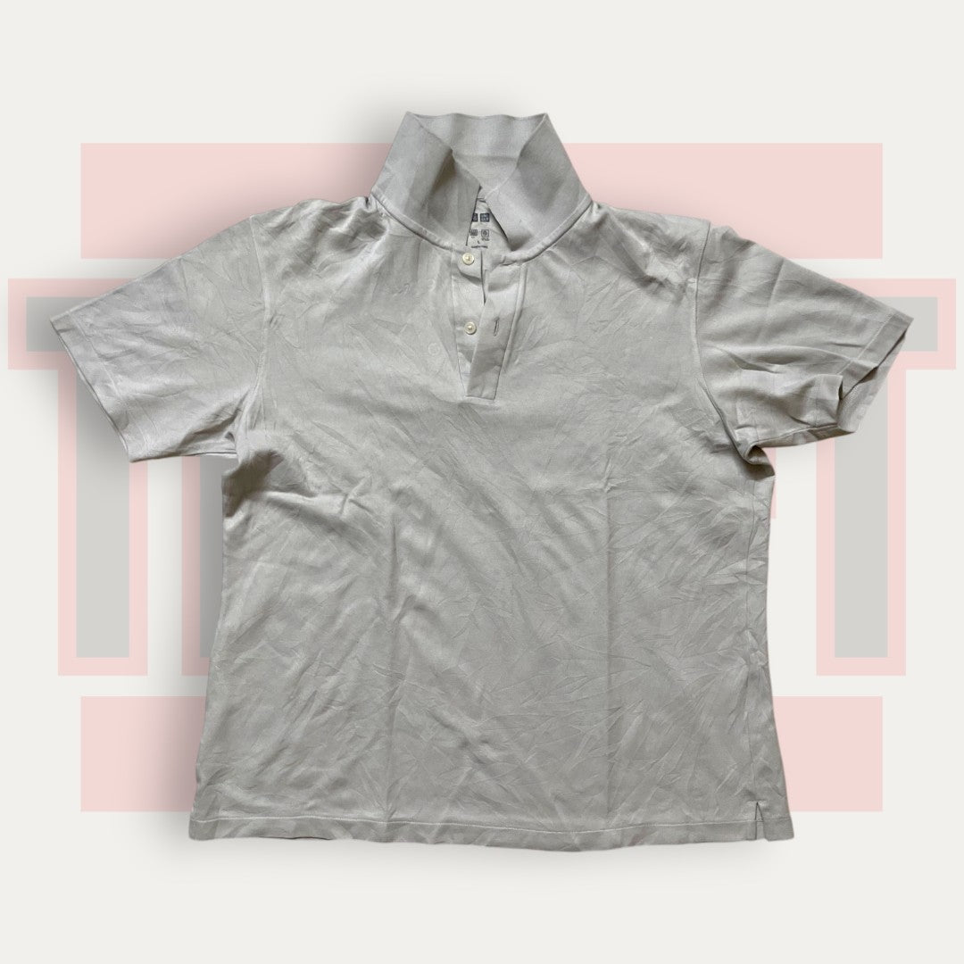 UNIQLO Solid Milk Polo | Made in Japan