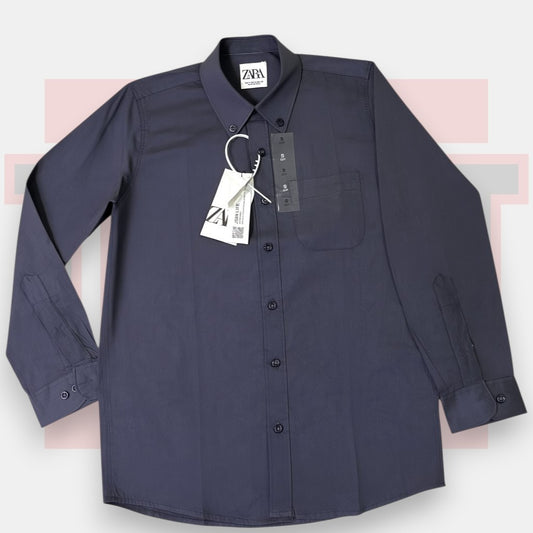 Zara Shimmer Solid Shirt | Made in Yemen