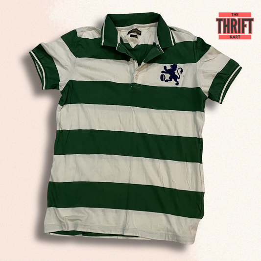 The Thrift Kart Stripped Formal Polo Medium | Made in Vietnam