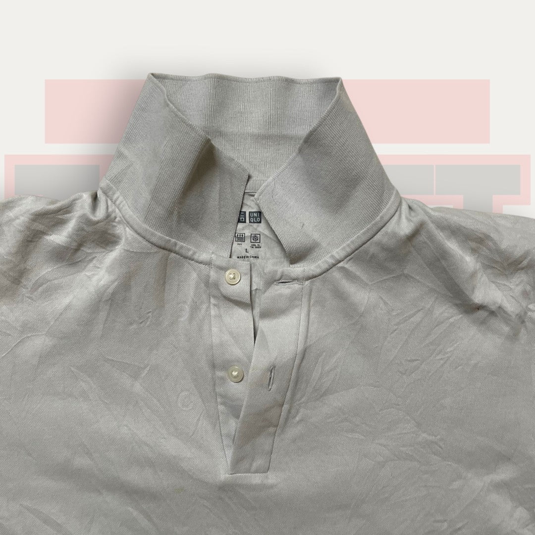 UNIQLO Solid Milk Polo | Made in Japan