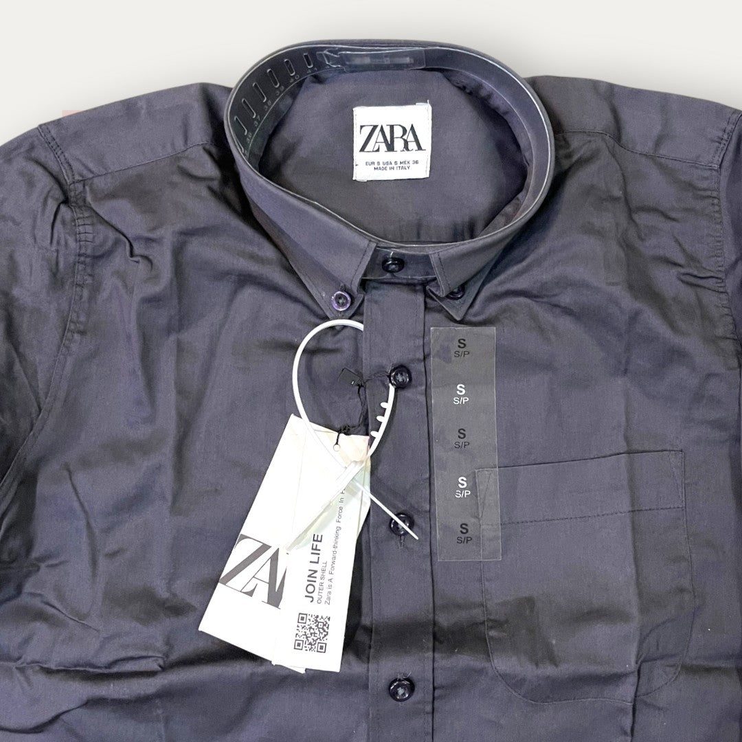 Zara Shimmer Solid Shirt | Made in Yemen