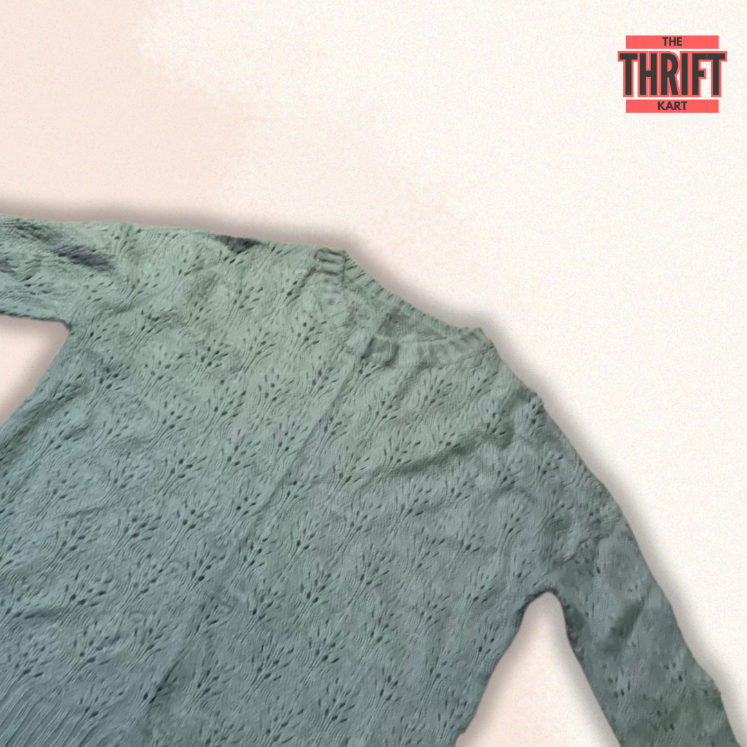 The Thrift Kart Columbia Blue Sweater | Made in India