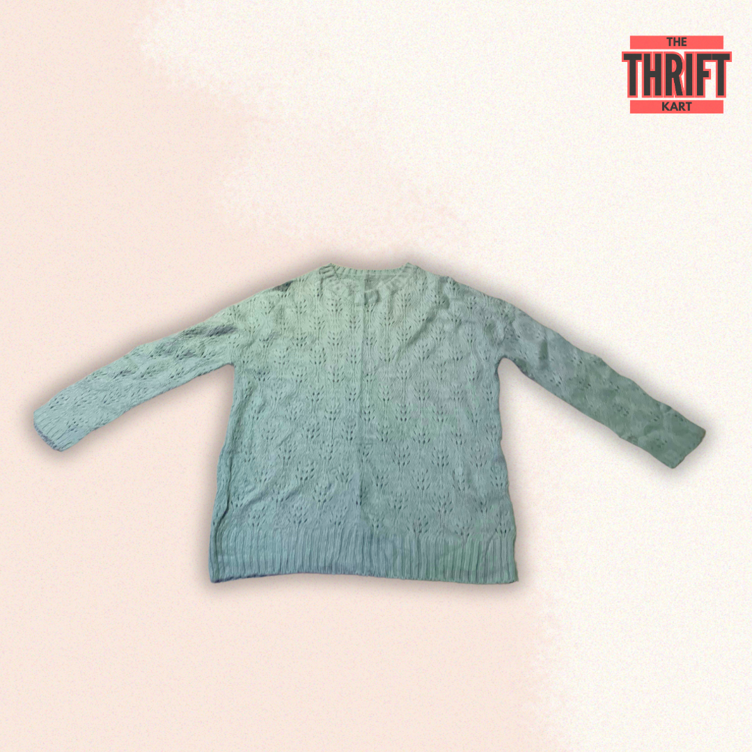 The Thrift Kart Columbia Blue Sweater | Made in India