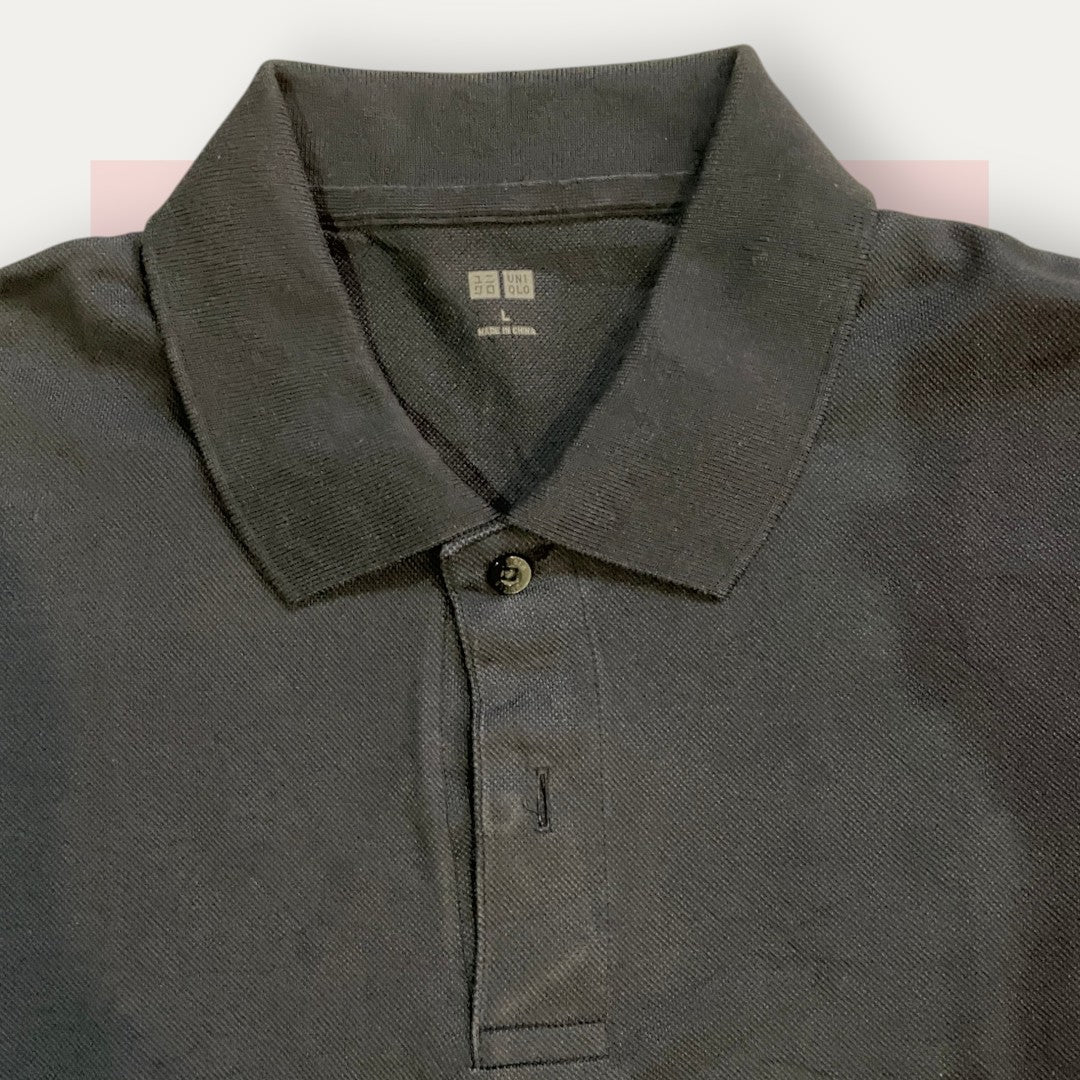 UNIQLO All Black G Polo | Made in Japan