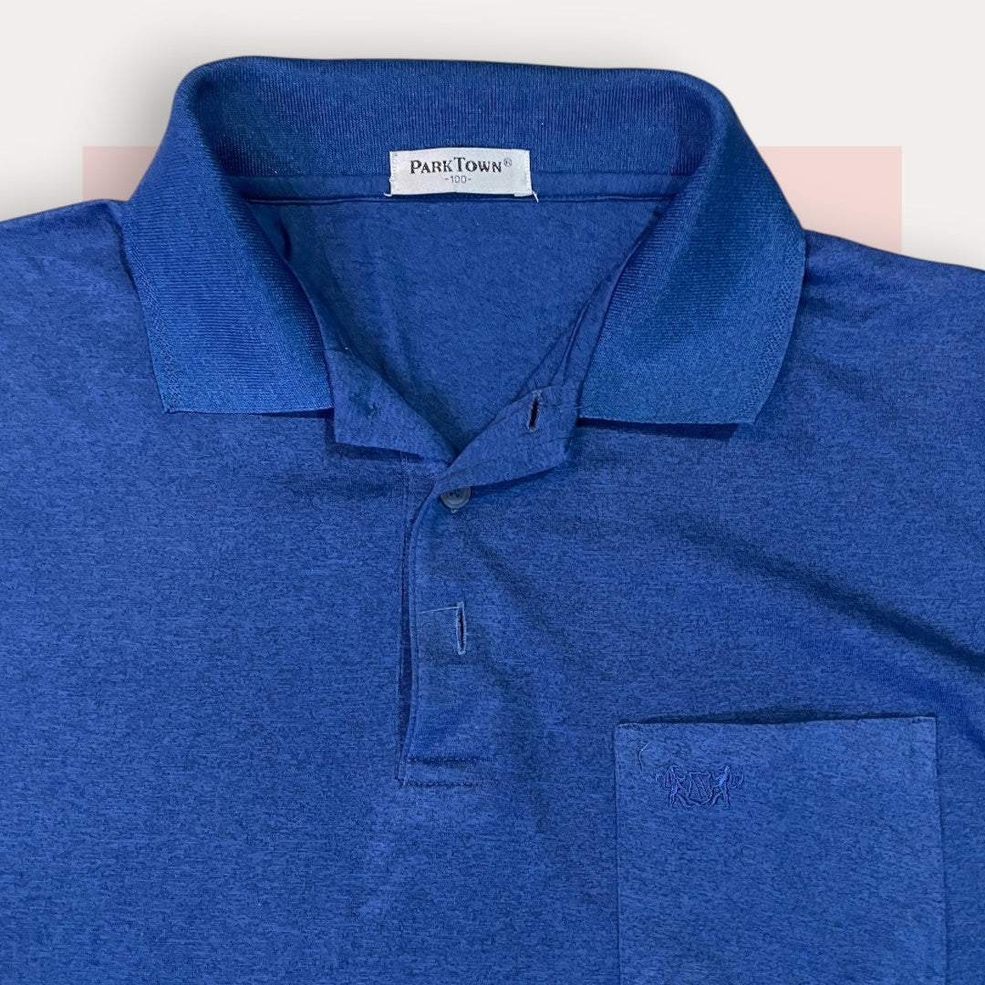Park Town Two Blue Polo | Made in UK