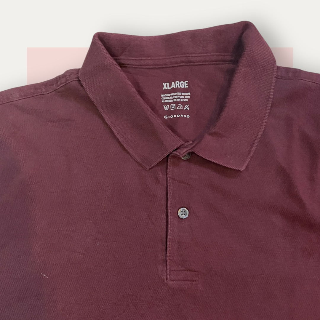 Giordano Mehroon Perfect Polo | Made in USA
