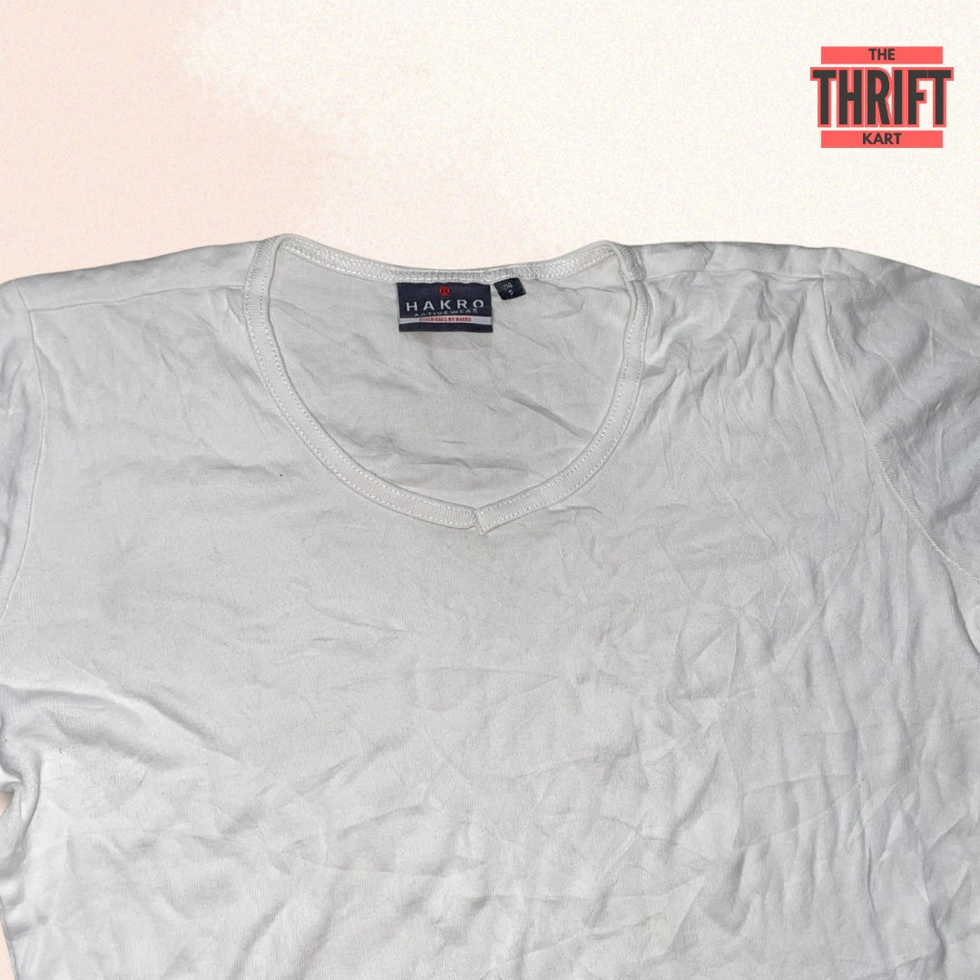 Hakro Soft Touch White T-Shirt | Made in Korea