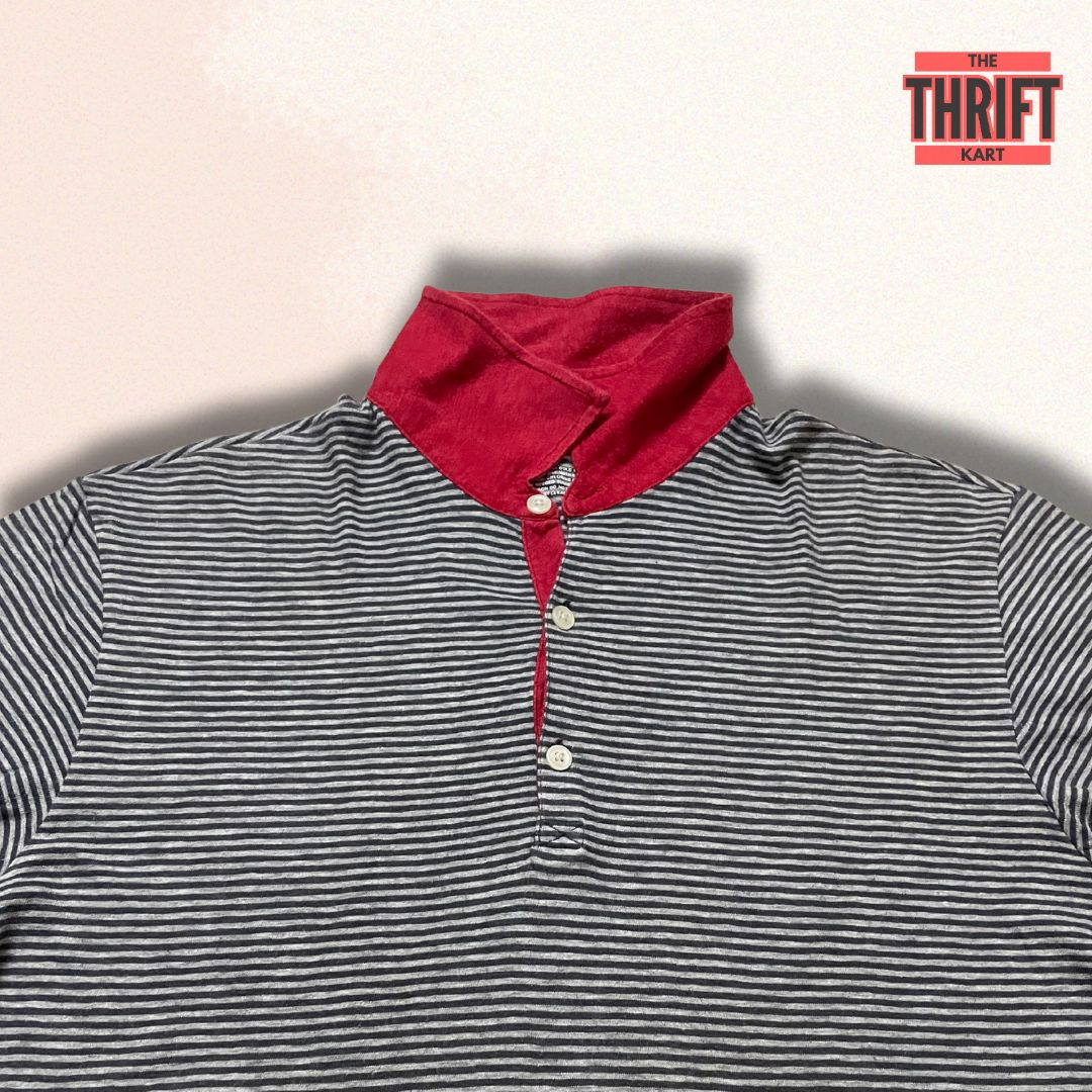 GAP Casual Stripped Polo Tee | Made In Bangladesh