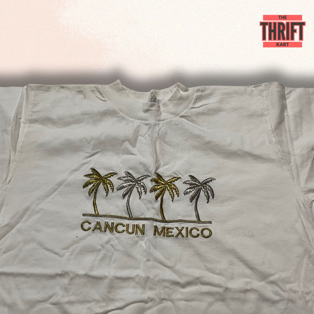 Cancun Reef Cozumel Basic White Tee | Made In Mexico