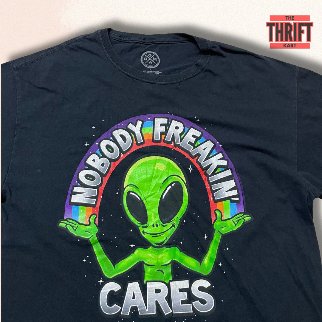 DOMS Nobody Cares Alien Tee | Made in USA