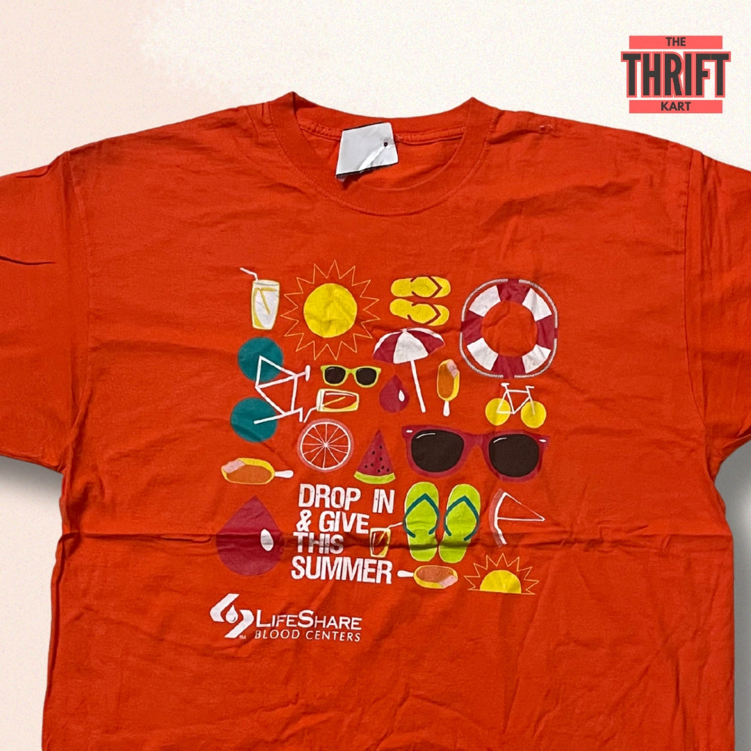 Life Share Blood Red Oversized Tee | Made in USA