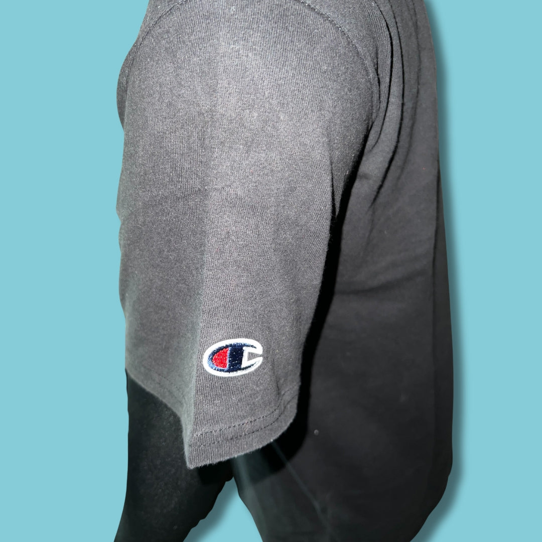 Champion Subtle Black T-Shirt | 100% Affordable Thrift Clothing