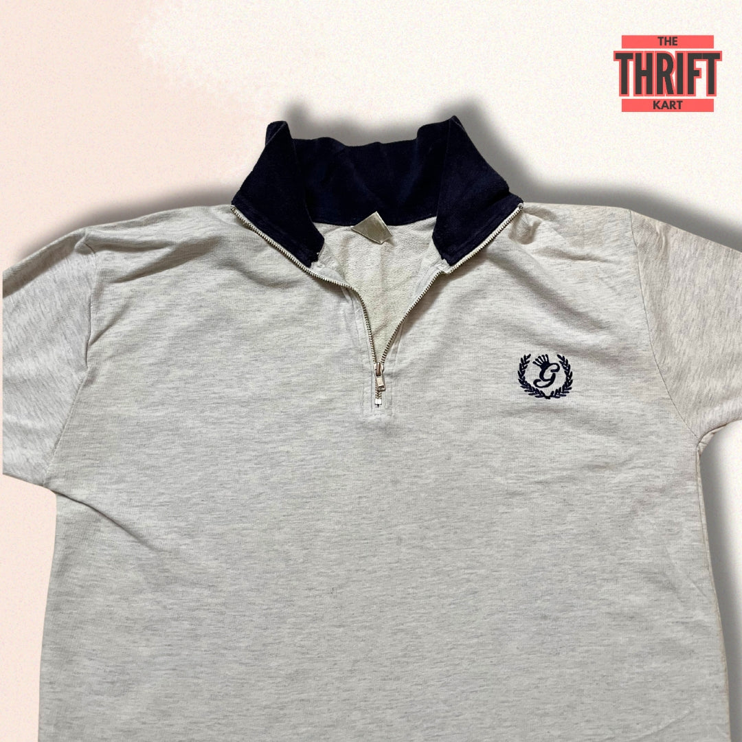 Gowara Chained White Biker Shirt | Made in Turkey