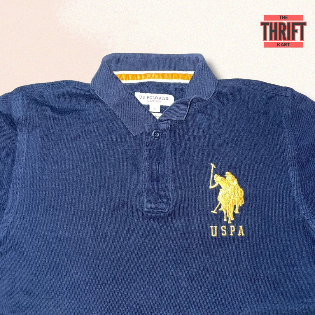 US Polo Assn. Vintage Blue Polo | Made in USA