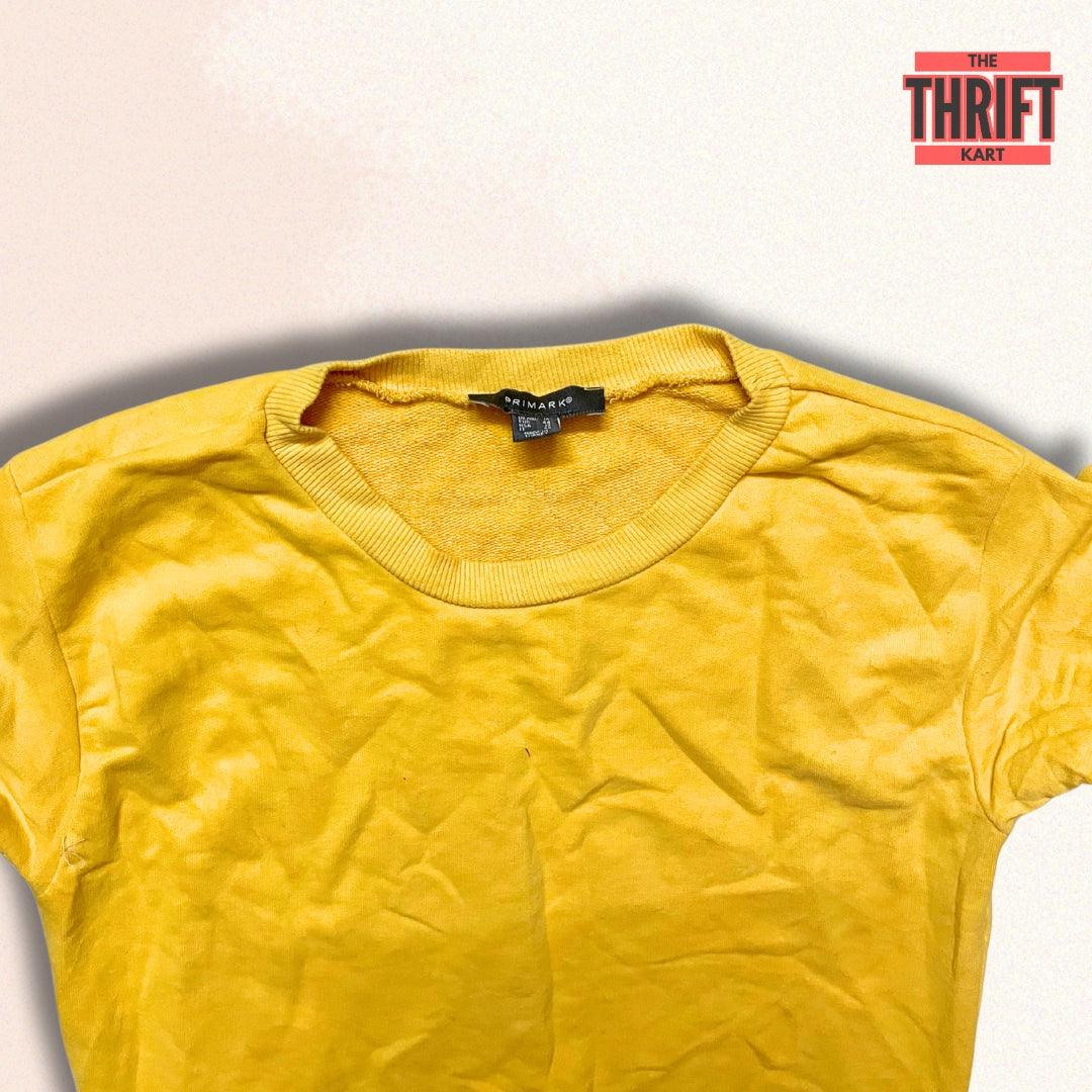 Primark Naughty Yellow Sweatshirt | Made in UK