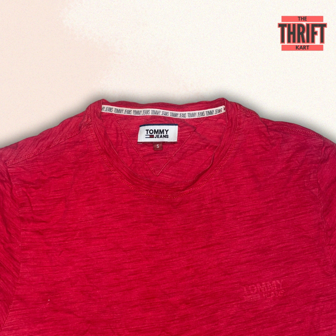 Tommy Jeans Vintage Red T-Shirt | Made in USA
