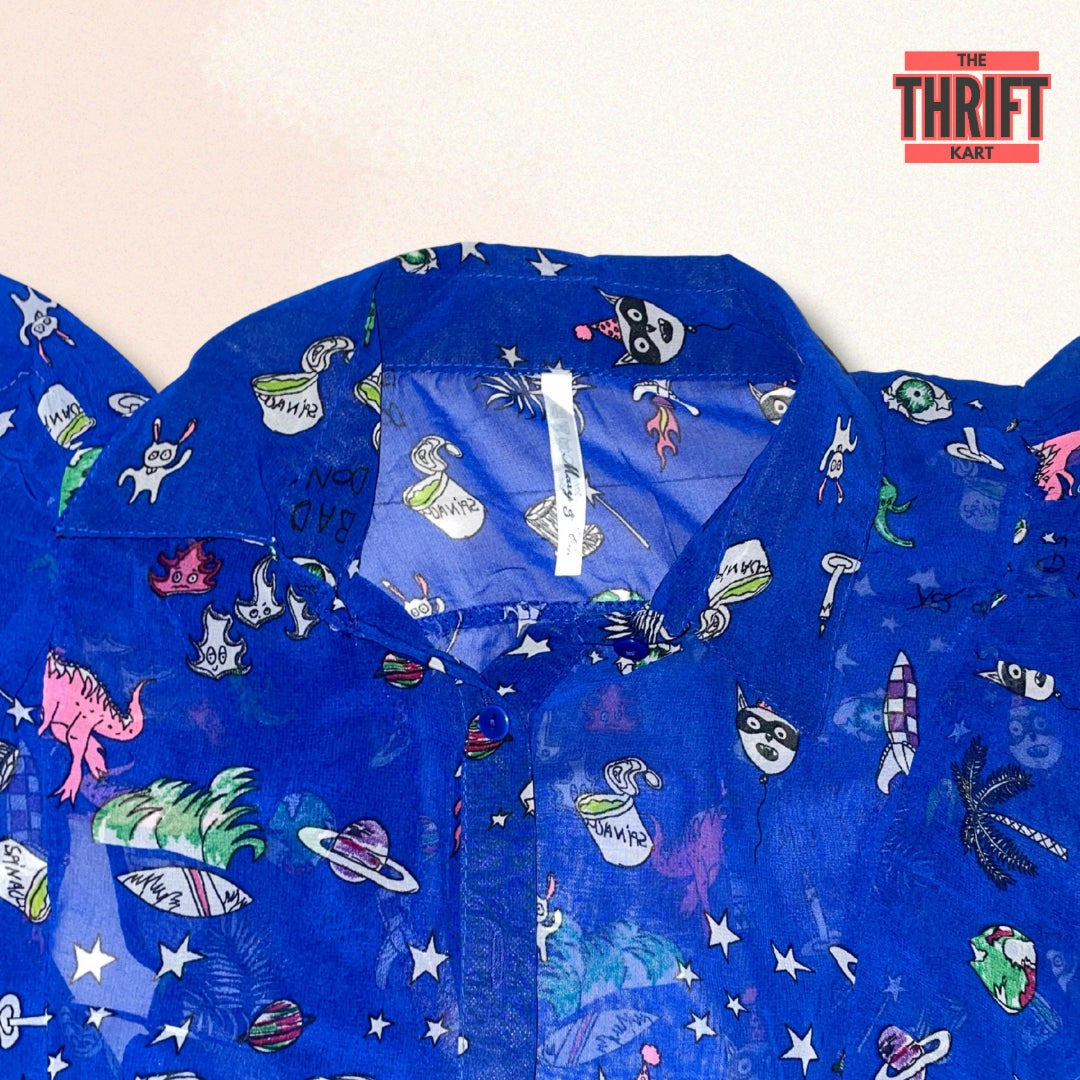 Mary & Co. Starlight Blue Top | Made in Sweden