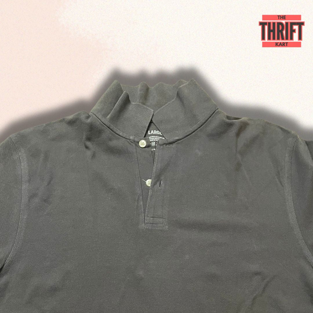 Giordano Solid Black Polo Tee | Made in Vietnam