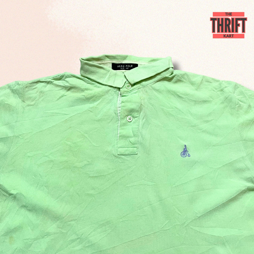 Bean Pole Neon Edition Low Collar Polo | Made in UK