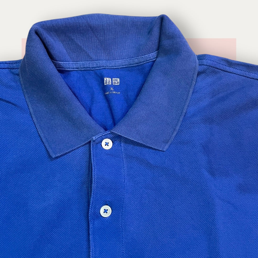 UNIQLO Florent Blue Polo | Made in Japan