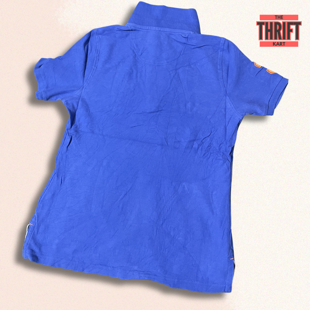 USPA Solid Classy Blue Polo | Made in US