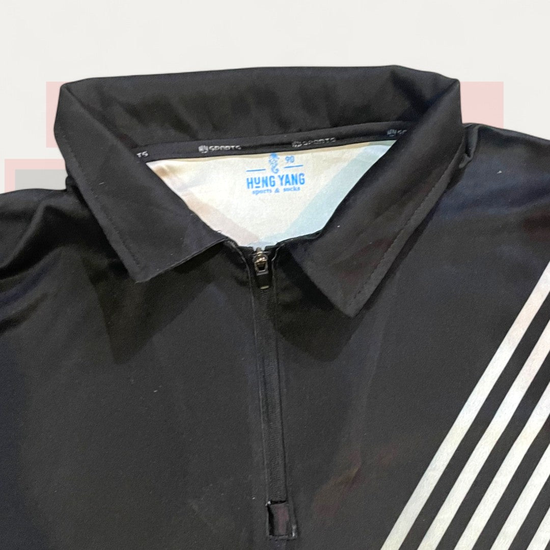 Hung Yang Infinity Black Polo | Made in South Korea