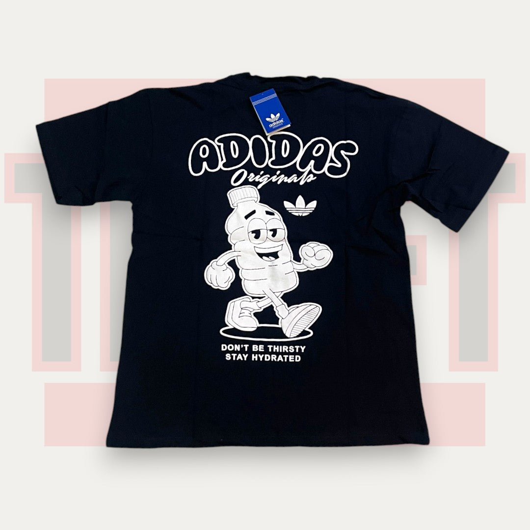 Adidas Originals Hydrated Black Tee | Made in Yemen