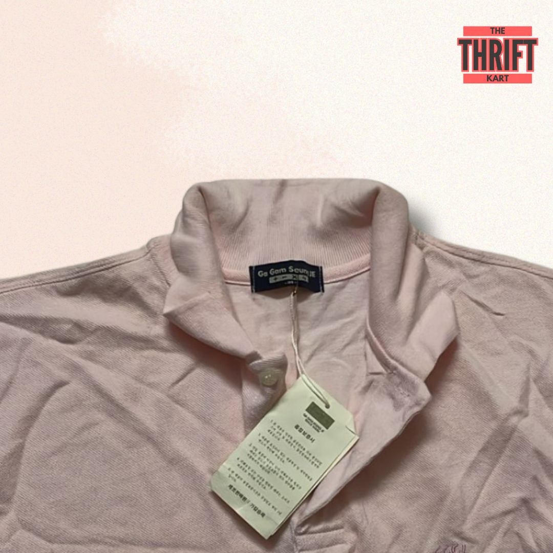 Polo T-Shirt XL Solid Lavender Formal | Made in Korea