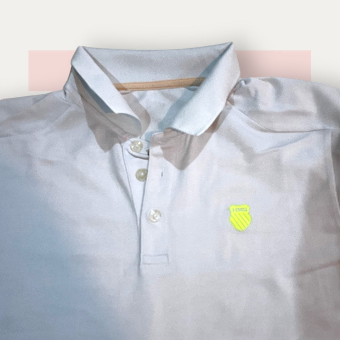 K-Swiss All White Polo | Made in Denmark