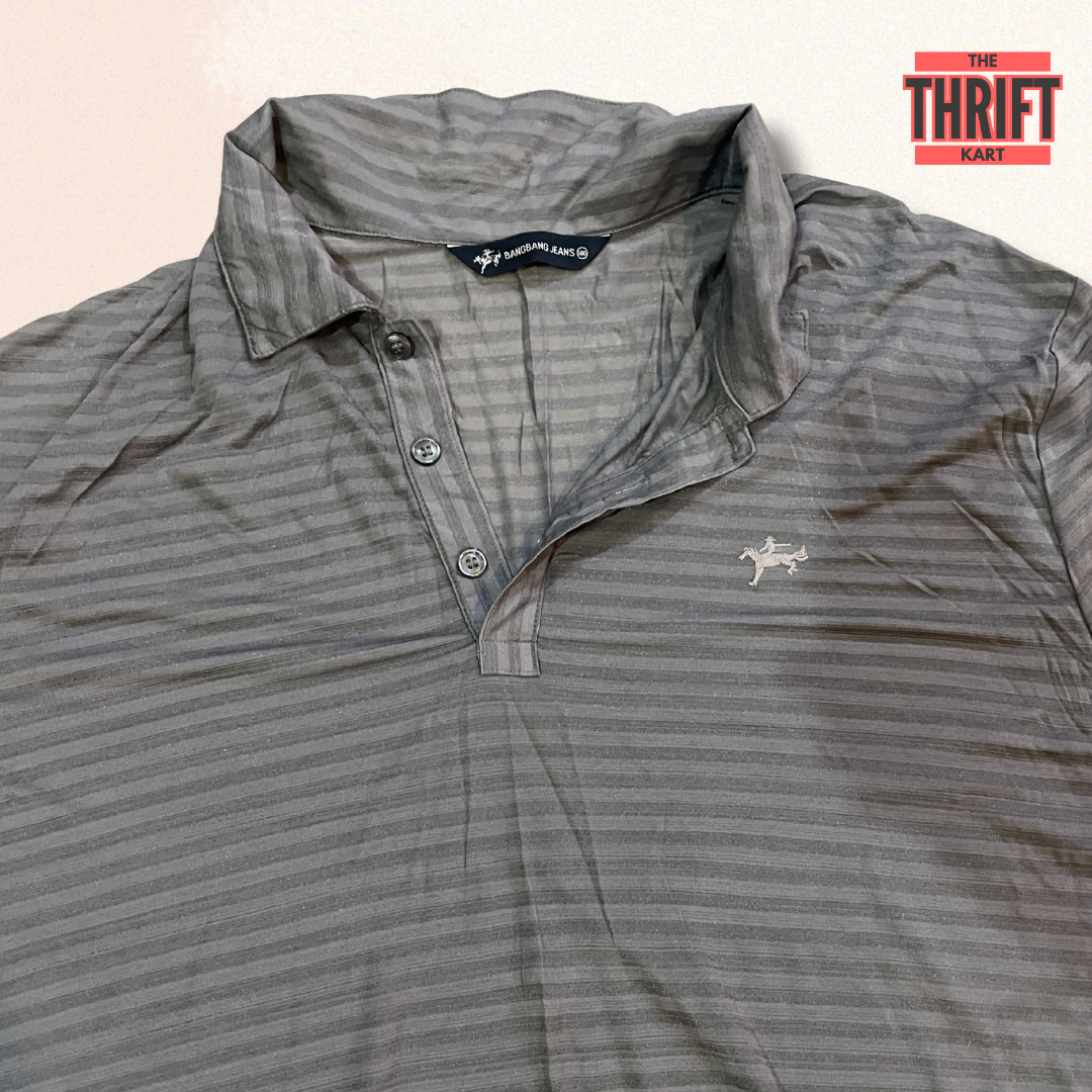 Bangbang Jean Stripped Polo | Made in Korea