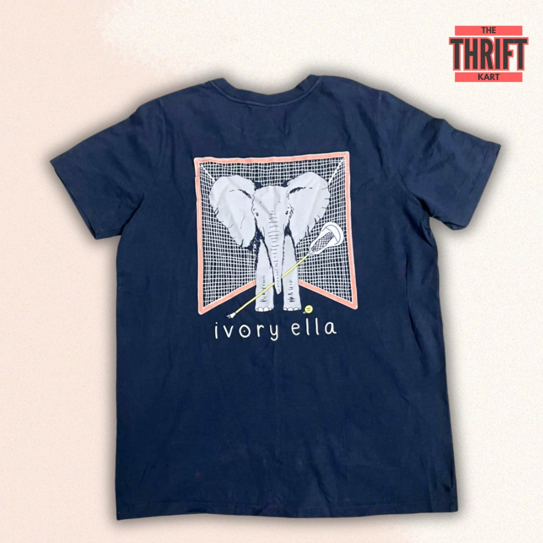 Ivory Ella Back Print T-Shirt | Made in USA