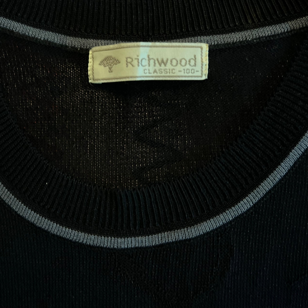 Richwood Black Classy T-Shirt | 100% Affordable Thrift Clothing