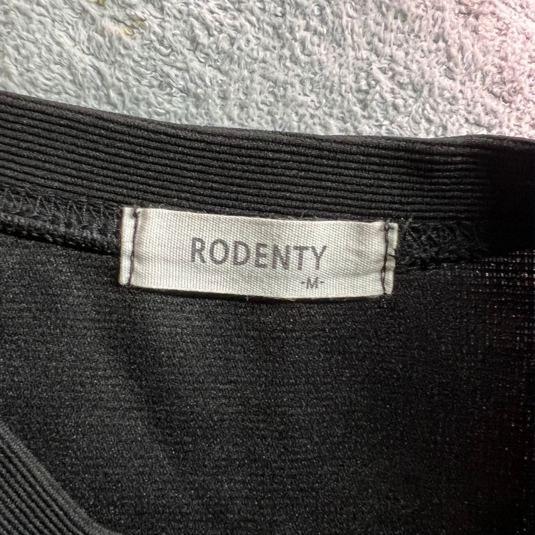 Rodenty Casual Black T-Shirt | 100% Affordable Thrift Clothing