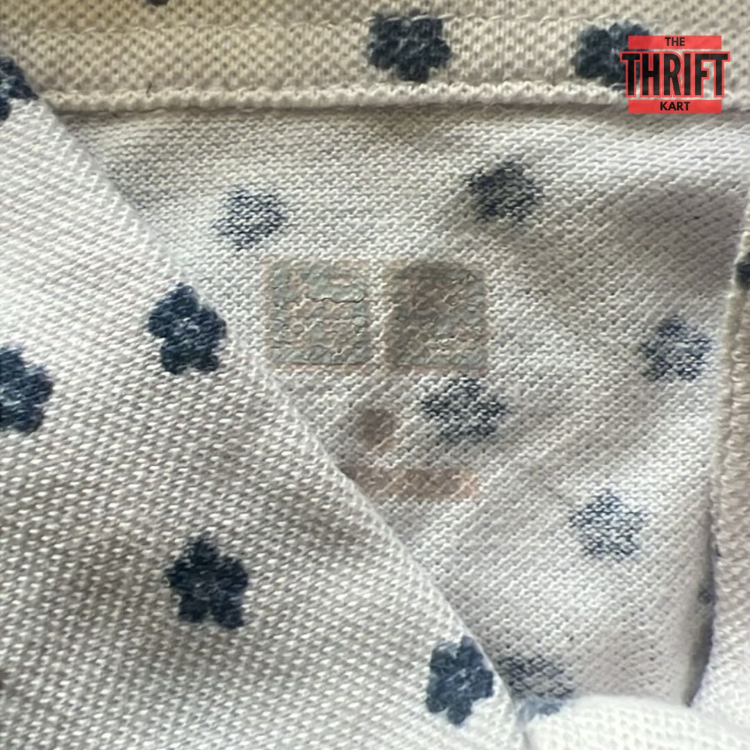 UNIQLO Polka Dotted White Shirt | Made in Japan