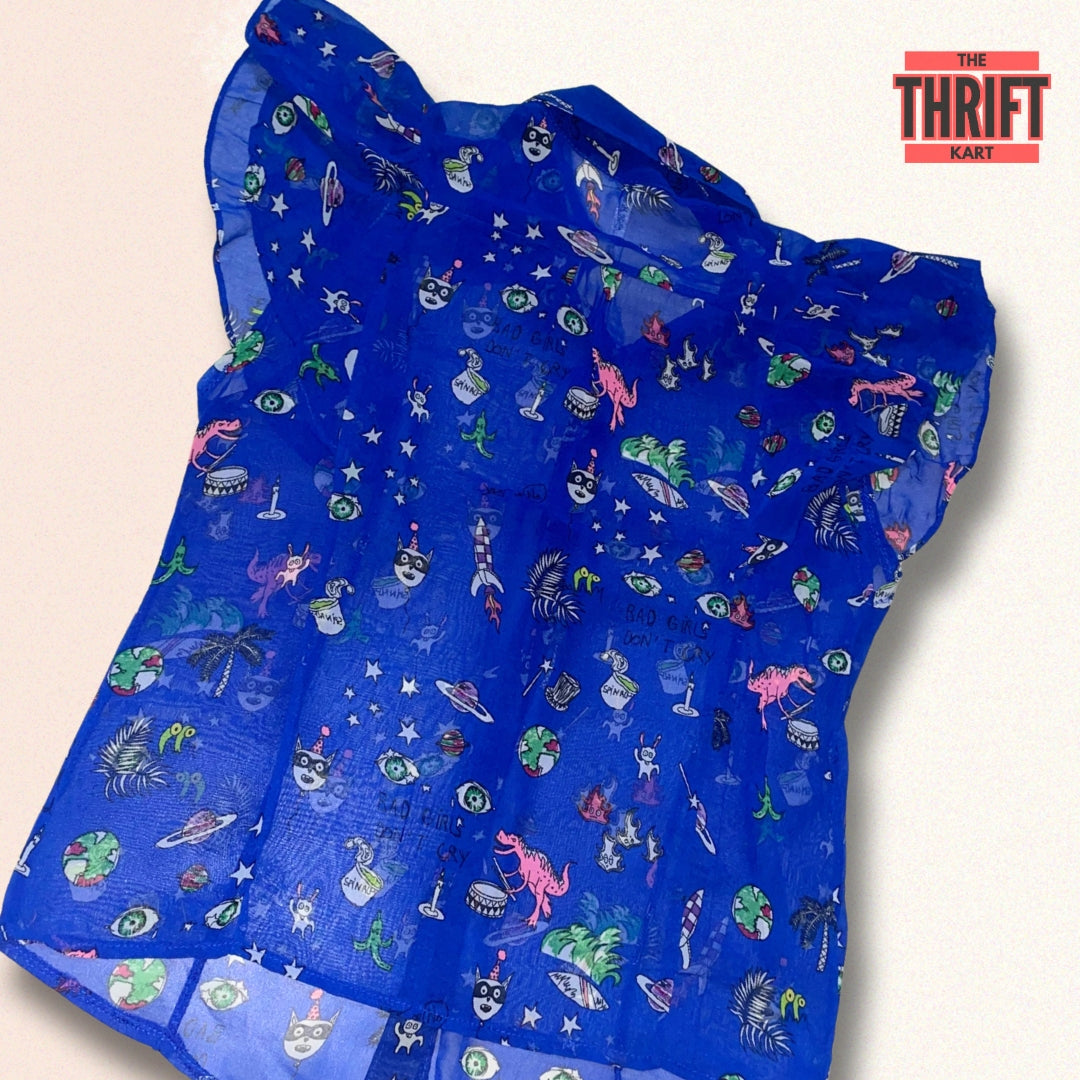 Mary & Co. Starlight Blue Top | Made in Sweden