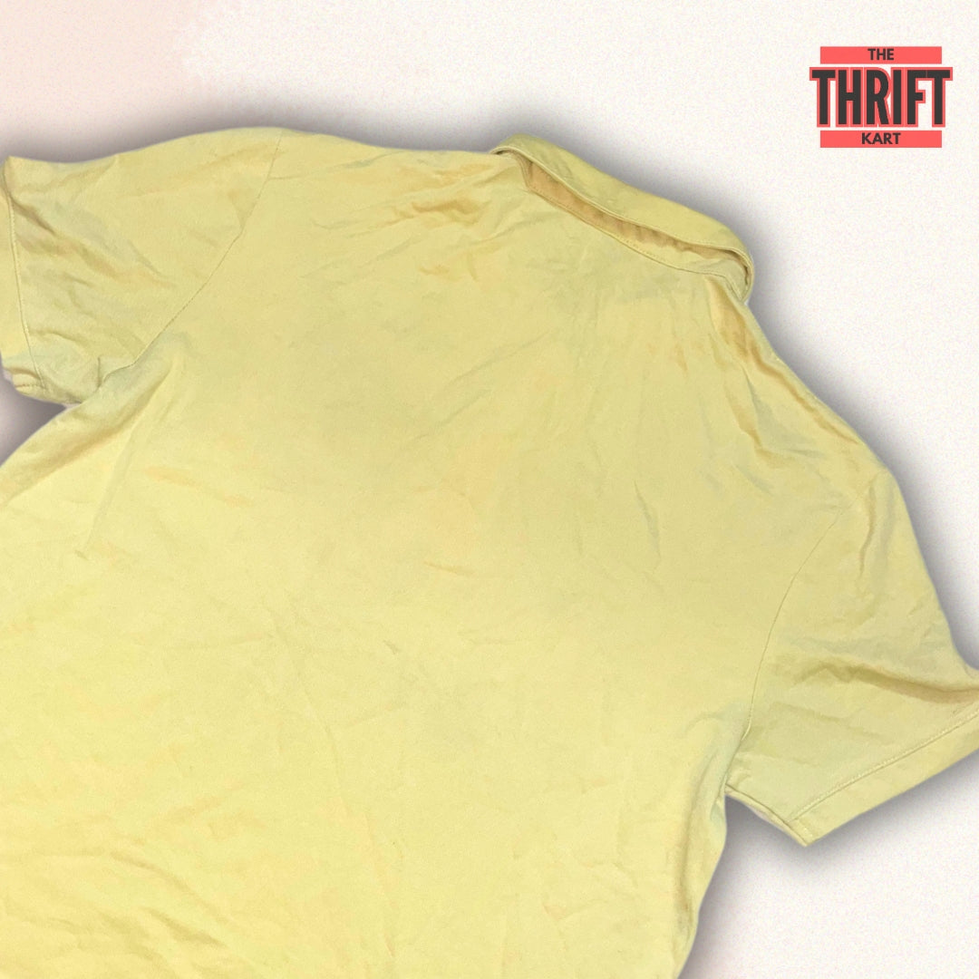 H&M Soft Touch Crème Polo Shirt | Made in Sweden