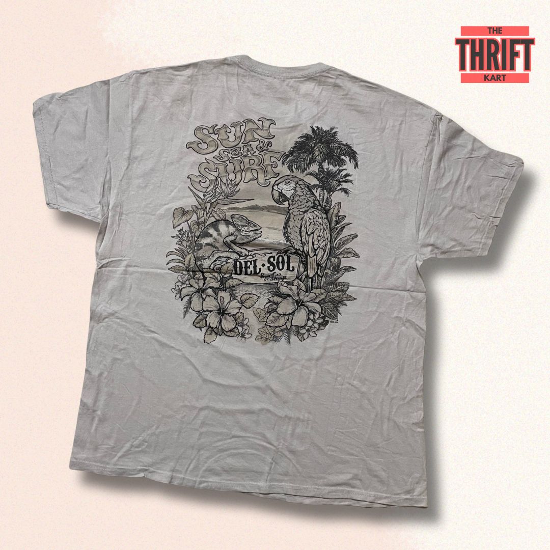 Del Sol Back Print Oversized Tee | Made In China