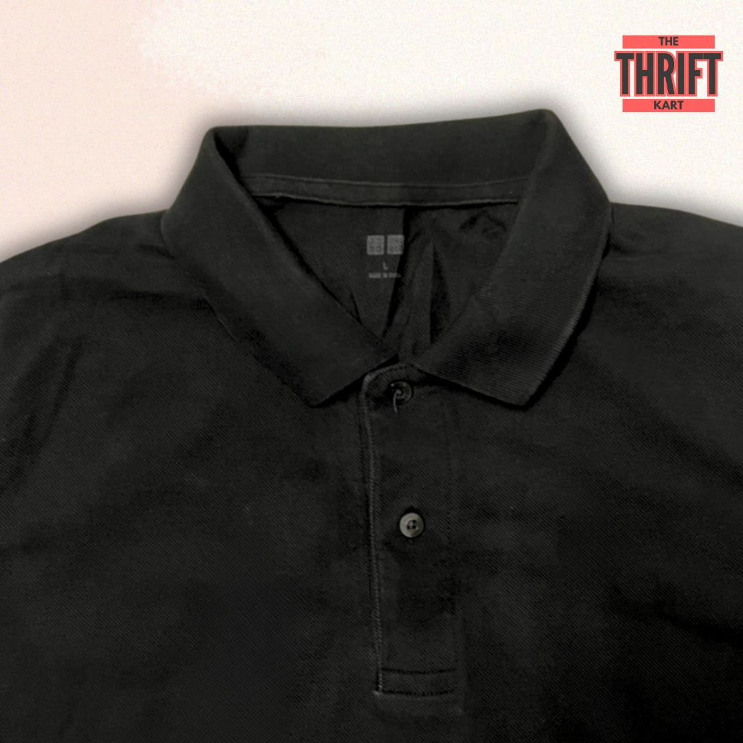 UNIQLO Pure Black Shirt | Made in Japan