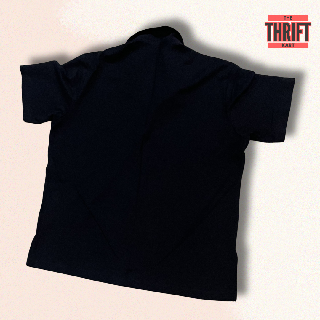 Westwood Polo T-Shirt XL Solid Black Formal | Made in UK