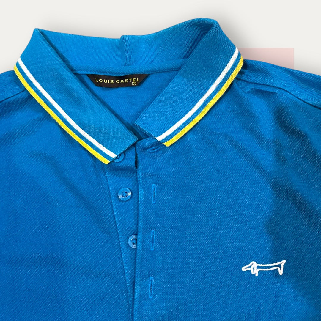 Louis Castel Hotdog Blue Polo | Made in Germany
