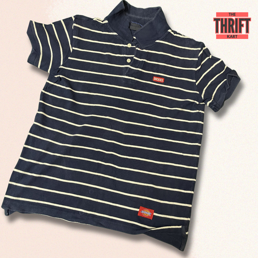 Dickies Office Striped Polo | Made in Texas