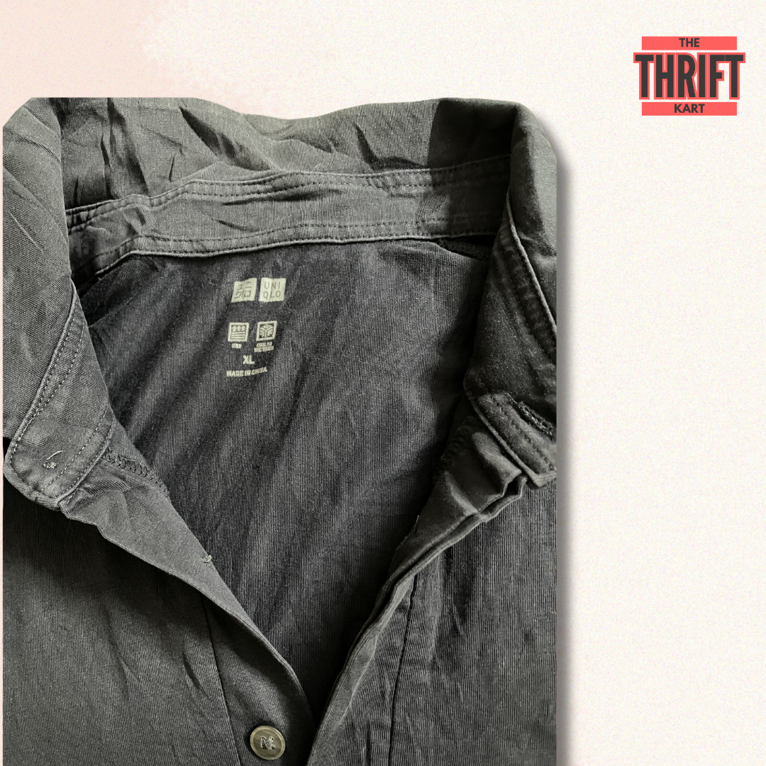 UNIQLO Solid Dark Formal Polo | Made in China