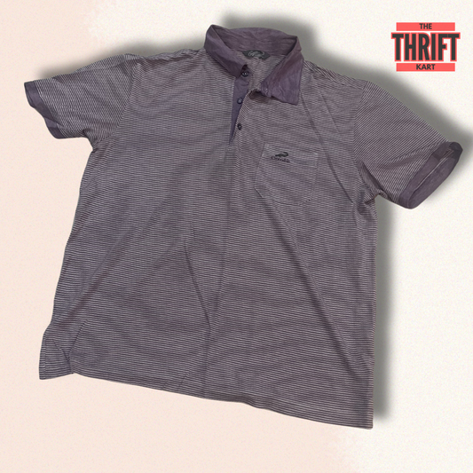 Corocodile Stripped Office Polo | Made in Korea