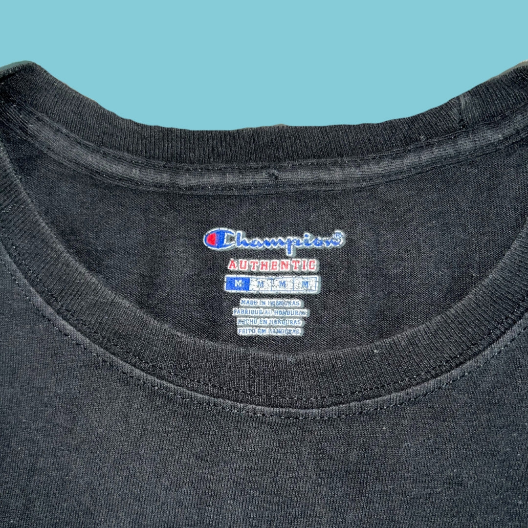 Champion Subtle Black T-Shirt | 100% Affordable Thrift Clothing